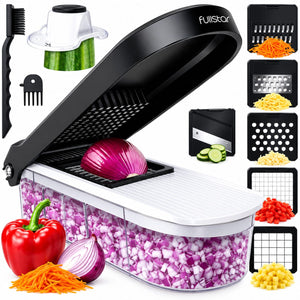 Multi-Functional Vegetable Chopper & Cutter – 12-in-1 Food Slicer