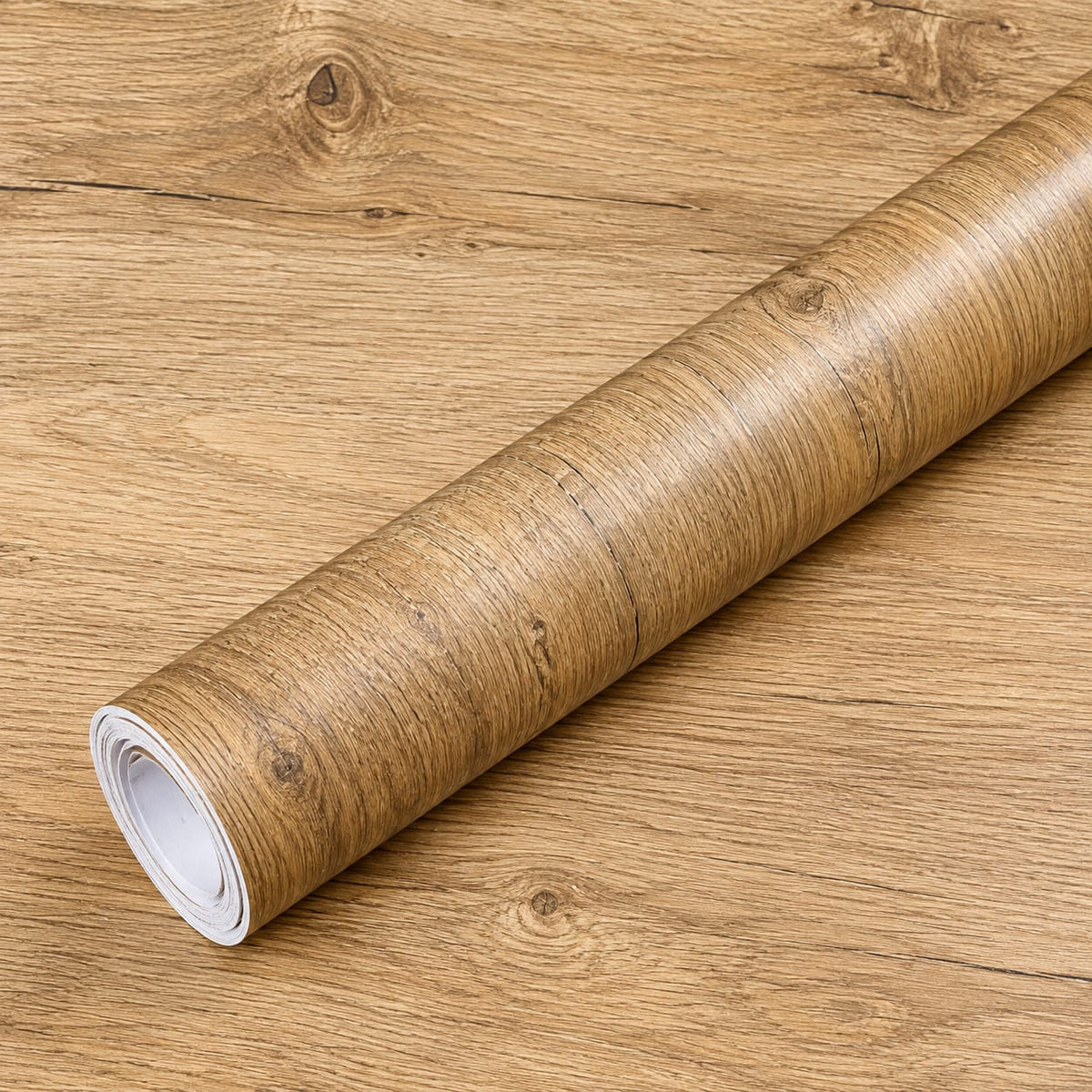 Wood Grain Self-Adhesive Wallpaper Roll – Decorative Furniture & Wall Covering