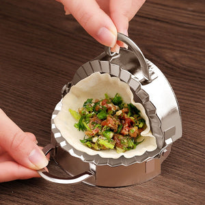 Stainless Steel Dumpling & Samosa Maker – Easy Dough Press & Mould