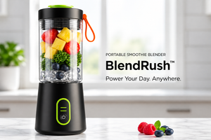 BlendRush Portable Smoothie Blender – Rechargeable Personal Blender
