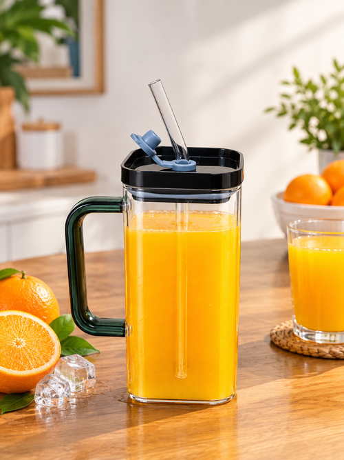 Glass Sipper Bottle – Stylish Reusable Water Bottle